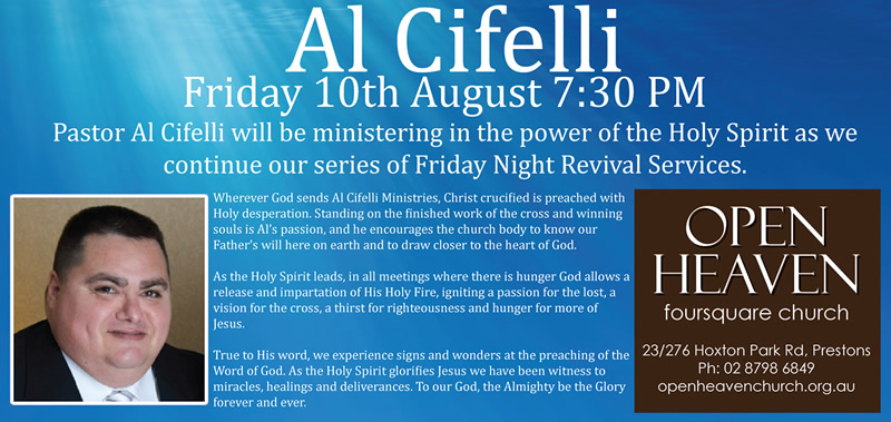 Al Cifelli at Open Heaven Church